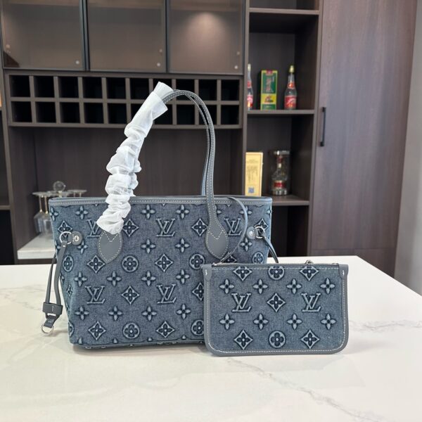 ルイ ヴィトン ( Louis Vuitton)デニム 手提げ バッグ 29x14cm