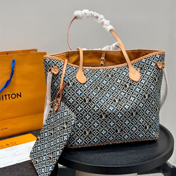 ルイ ヴィトン ( Louis Vuitton)デニム 手提げ バッグ 32cm