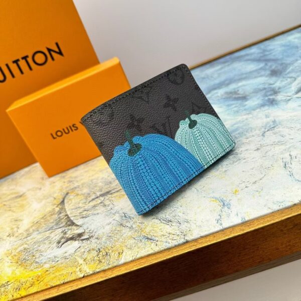 ルイ ヴィトン ( Louis Vuitton) x YK Slender 草間 彌生 財布 メンズ 二 つ折り 11 x 8.5 x 2cm