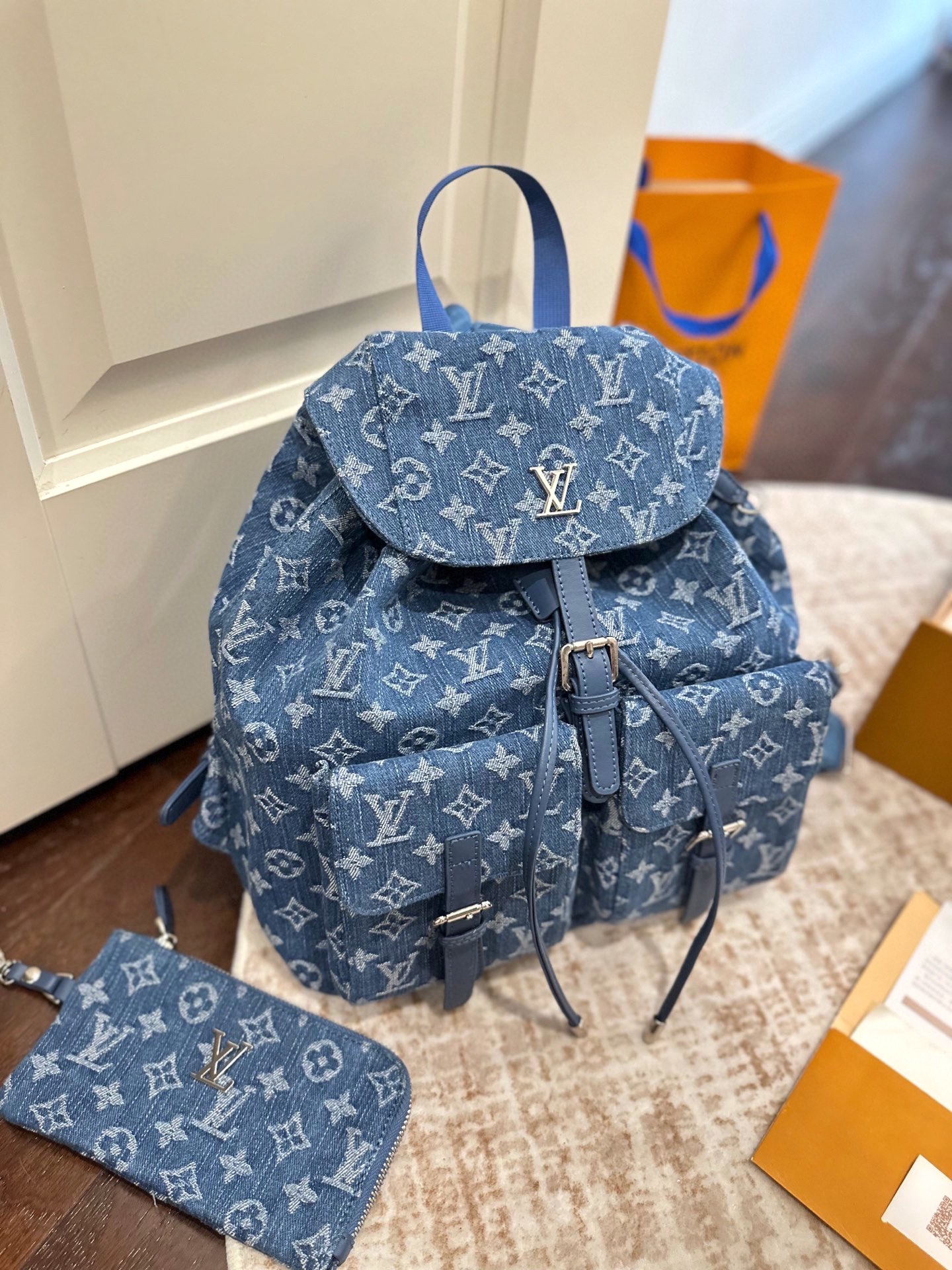 ルイ ヴィトン ( Louis Vuitton) デニム リュック 30X40cm