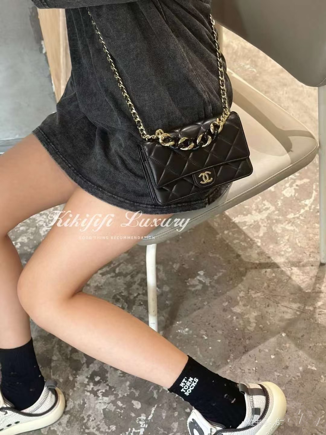 シャネル(Chanel) CF チェーン バッグ 22X13cm