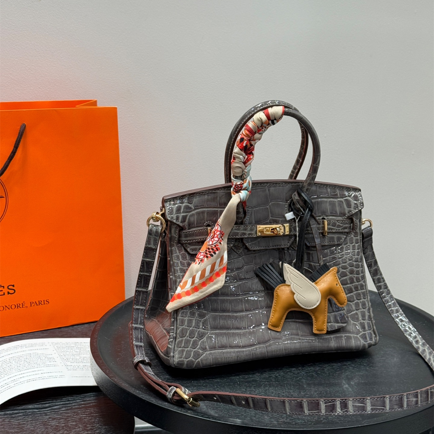 【HERMES】エルメス バーキン トカゲ 30cm