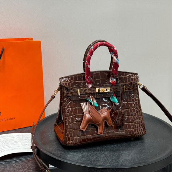 【HERMES】エルメス バーキン トカゲ 30cm