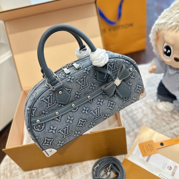 ルイ ヴィトン ( Louis Vuitton)デニム 手提げ バッグ 20cm