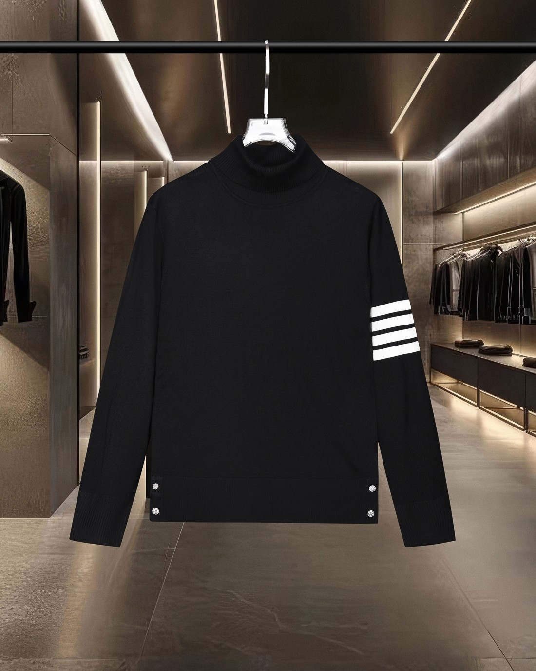 【THOM BROWNE】トム・ブラウン長袖 セーター 男女兼用!