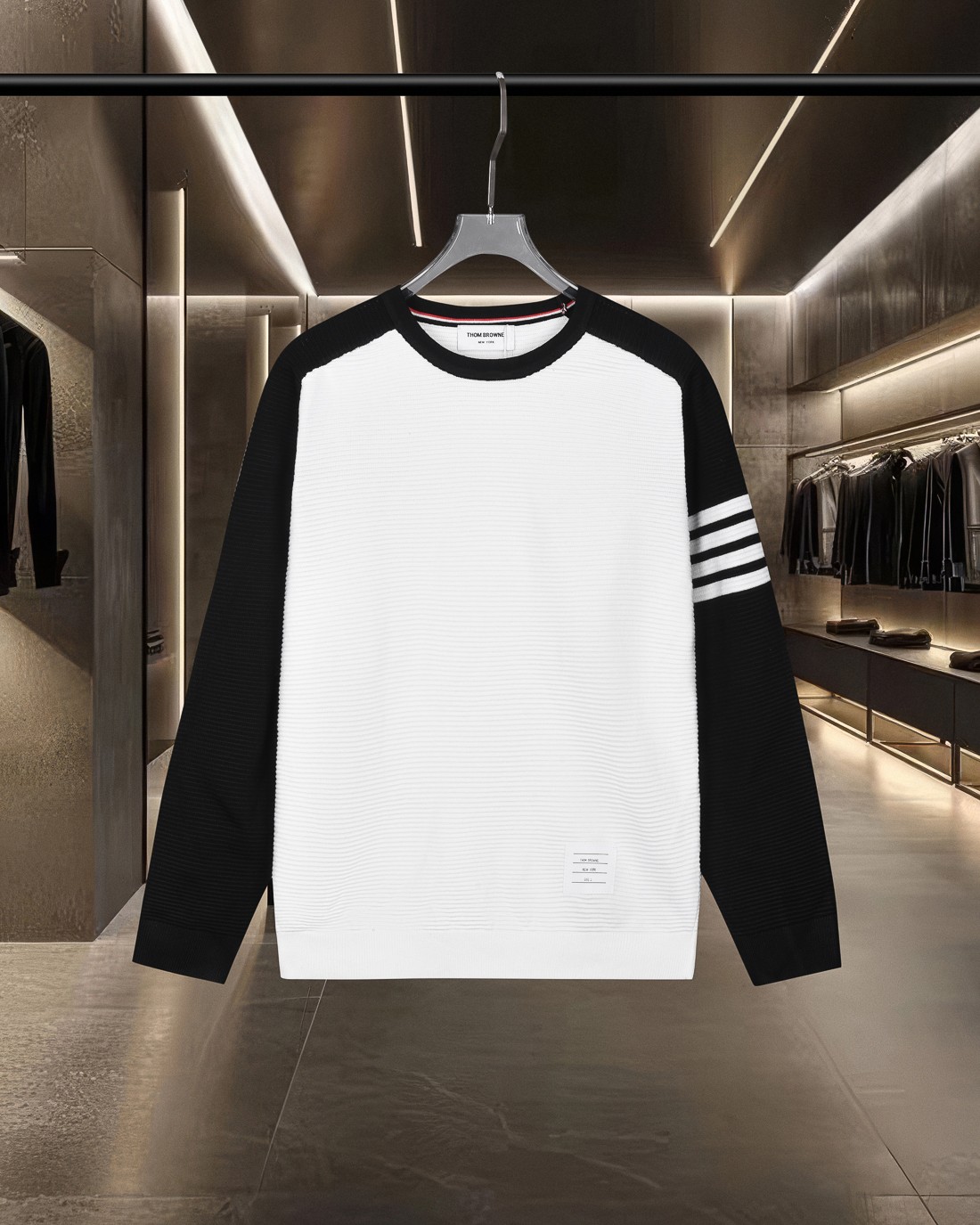 【THOM BROWNE】トム・ブラウン長袖 セーター 男女兼用!