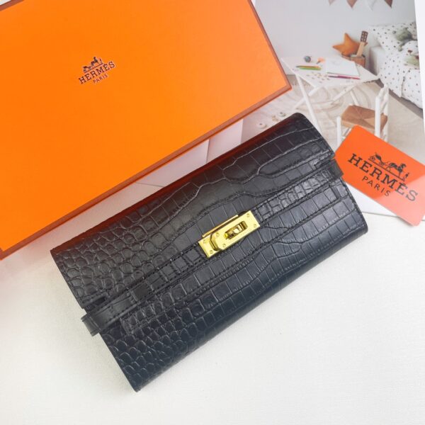 【HERMES】エルメス ケリー クロコ 財布 20x11cm