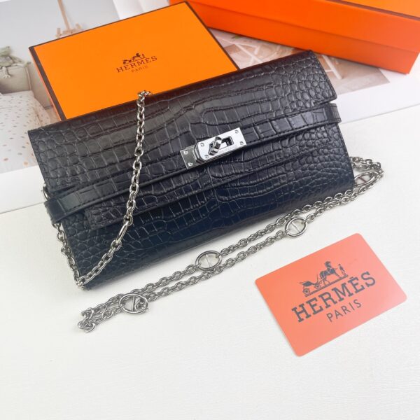 【HERMES】エルメス ケリー クロコ 財布 20x11cm