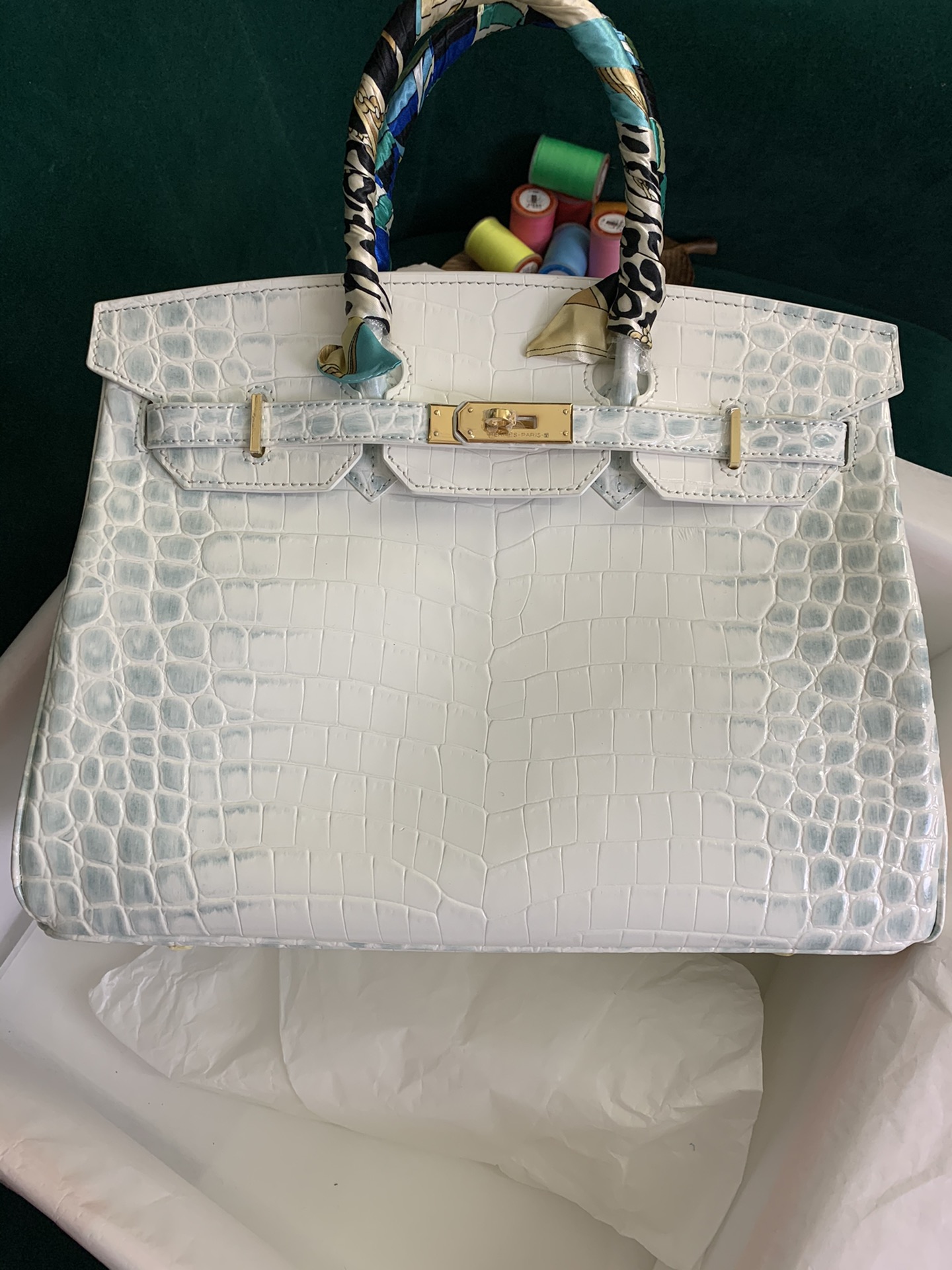 【HERMES】エルメス バーキン トカゲ 30cm