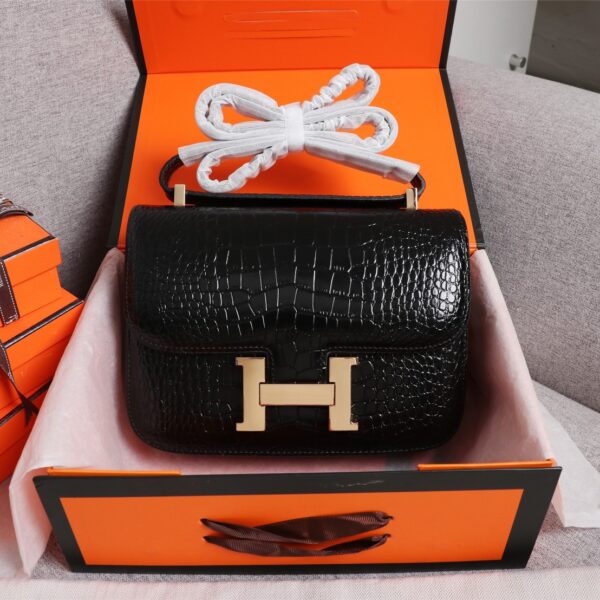 【HERMES】エルメス コンスタンス クロコ 24cm