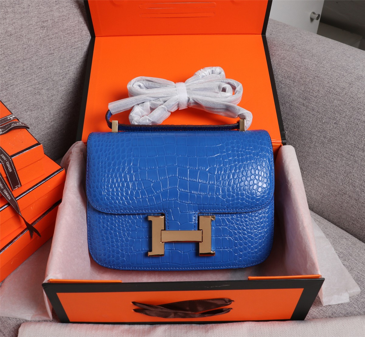 【HERMES】エルメス コンスタンス クロコ 24cm