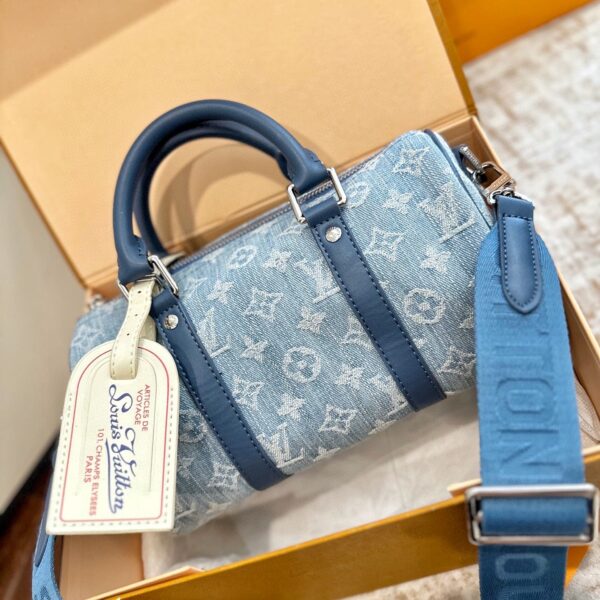 ルイ ヴィトン ( Louis Vuitton)デニム 斜 めがけ バッグ 25x12cm
