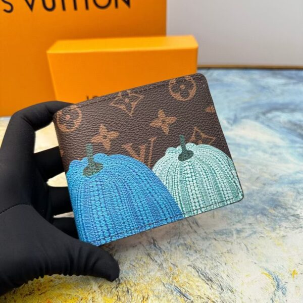 ルイ ヴィトン ( Louis Vuitton) x YK Slender 草間 彌生 財布 メンズ 二 つ折り 11 x 8.5 x 2cm