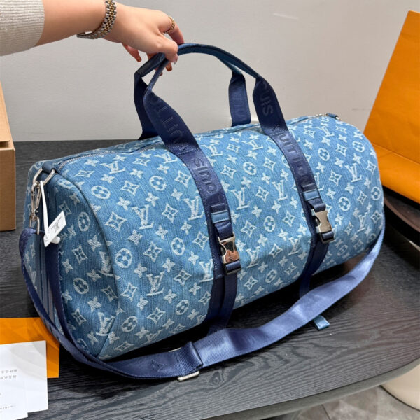 ルイ ヴィトン ( Louis Vuitton) デニム 旅行 バッグ 50X25cm