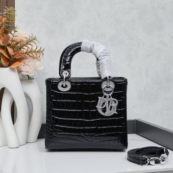 ディオール(Dior) レディース ダイアナ妃のバッグ クロコ 20x18x9cm