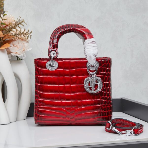 ディオール(Dior) レディース ダイアナ妃のバッグ クロコ 20x18x9cm